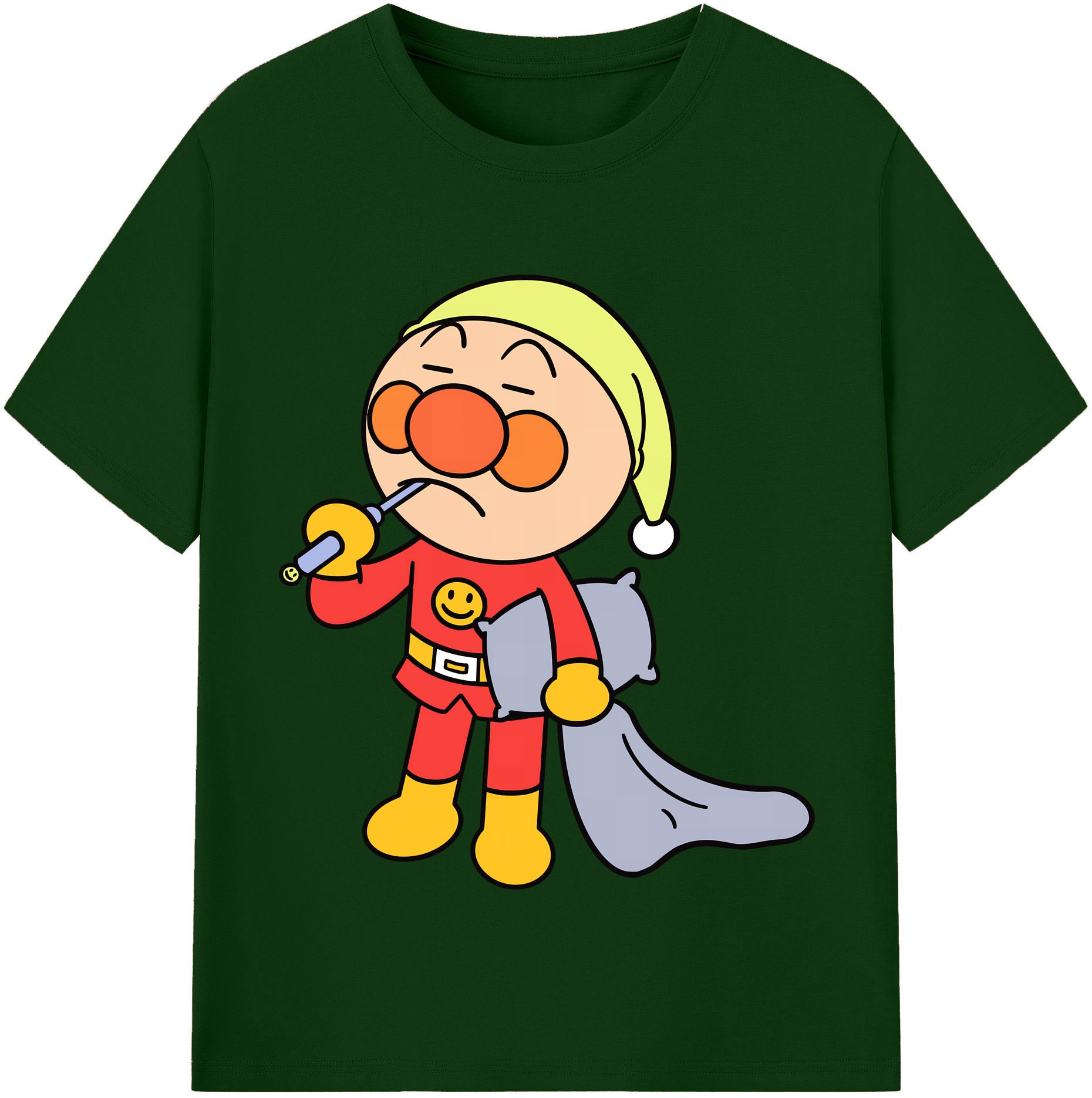 （画像用） アンパンマン Anpanman 綿100％半袖Tシャツ（フロントプリント）